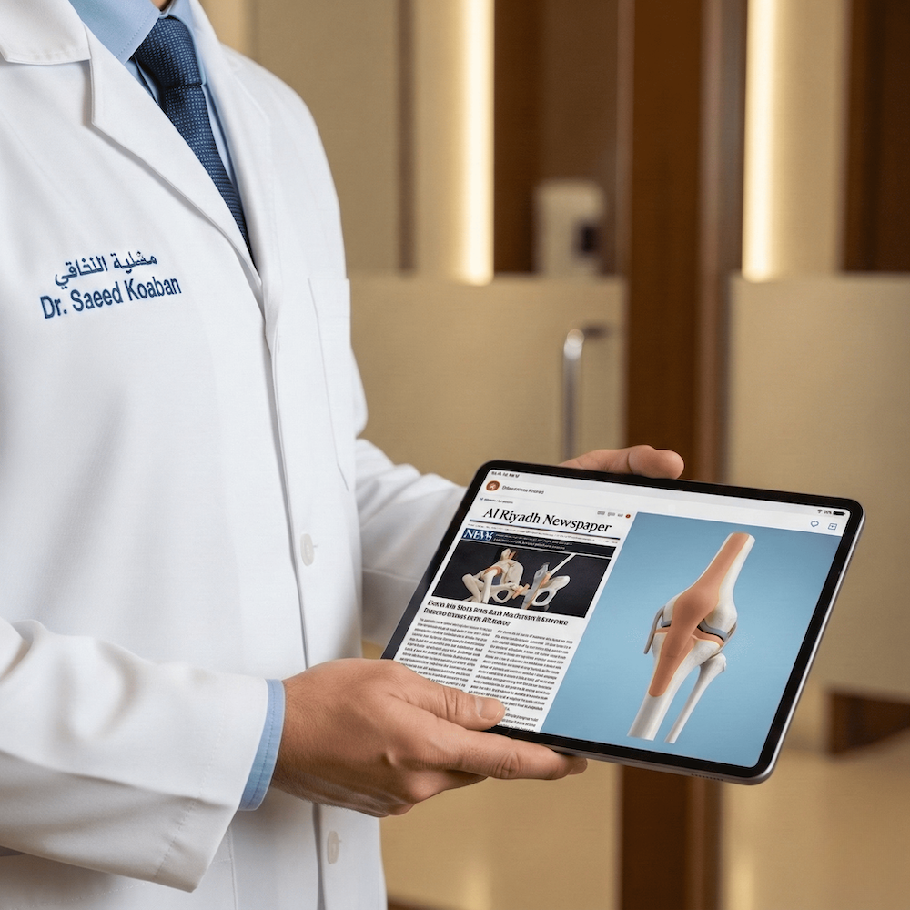 وداعاً لآلام الخشونة.. د. سعيد كعبان لجريدة الرياض: “عمليات تبديل المفاصل أصبحت أسهل من أي وقت مضى”